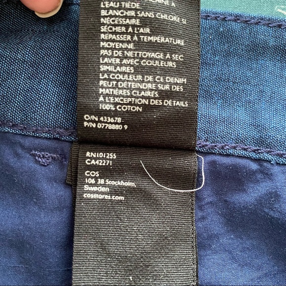 COS NAVY HIGH RISE TROUSERS - Picture 12 of 12